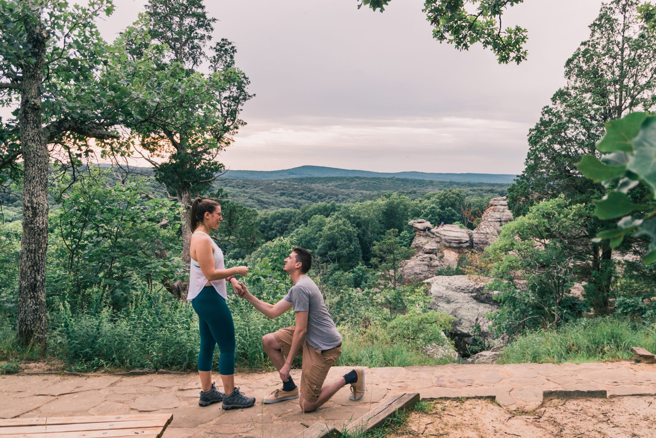 surprise proposal photographer in Illinois