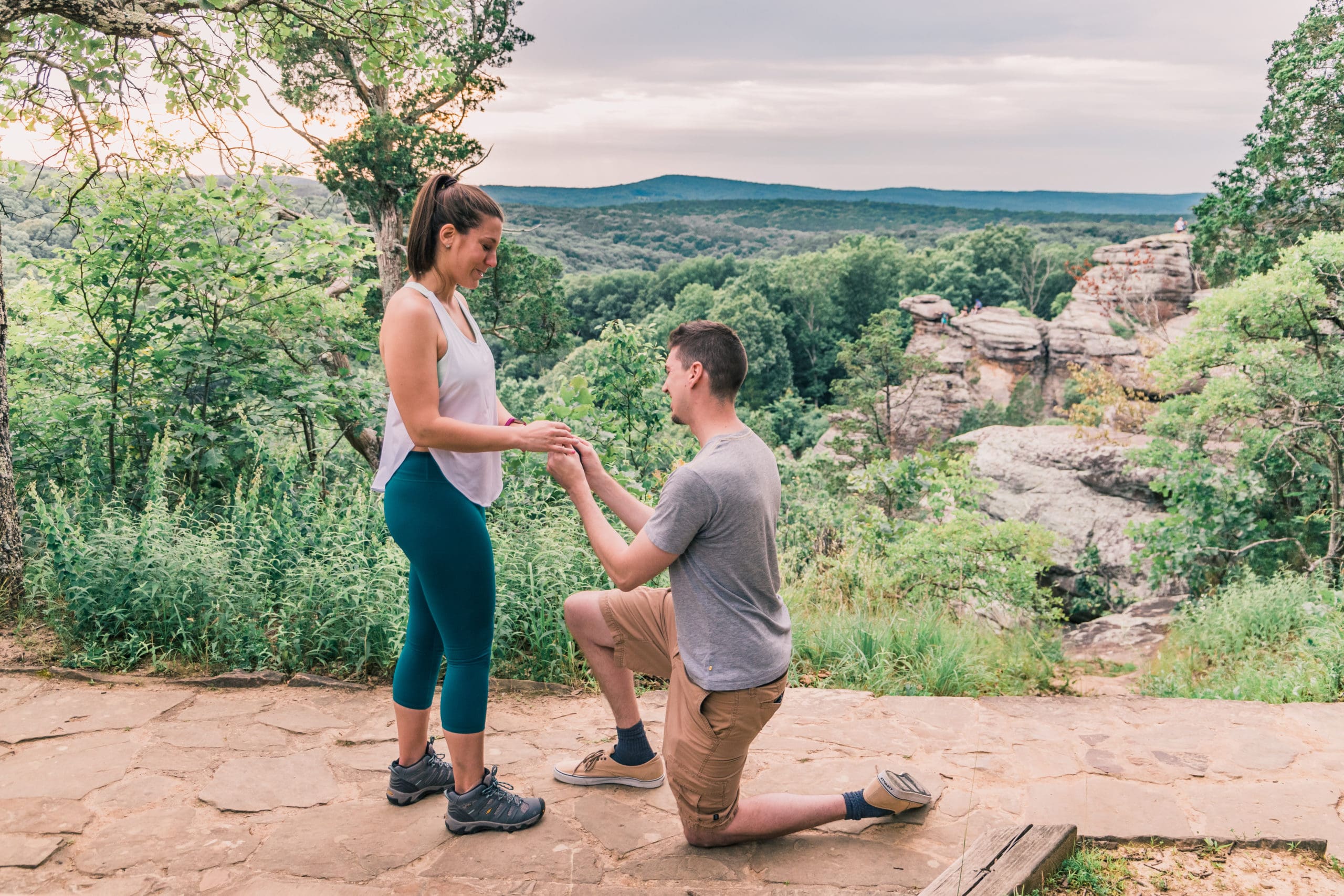 surprise proposal photographer in Illinois